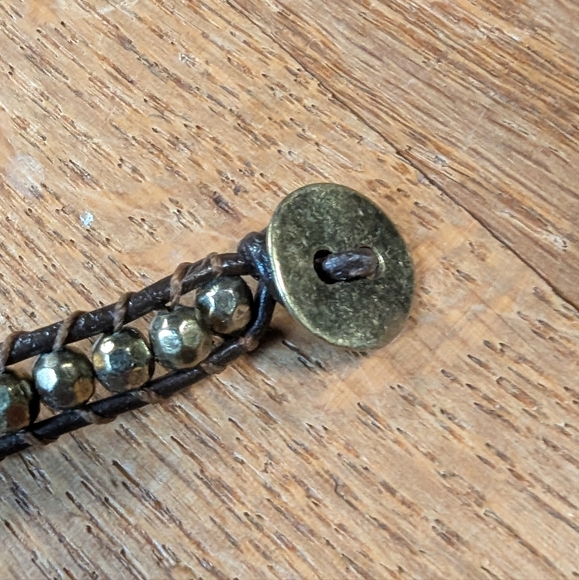 ✨ Dazzling Double Wrap Beaded Leather Bracelet – Effortlessly Chic & Boho Glam! - Picture 3 of 7